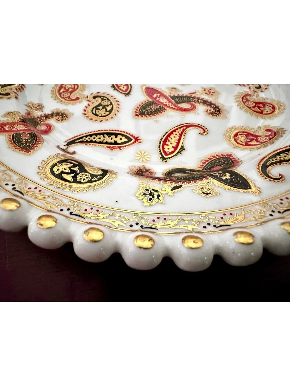 Vintage Set of 2 Fine China Decorative Desert Plates 8” Diameter